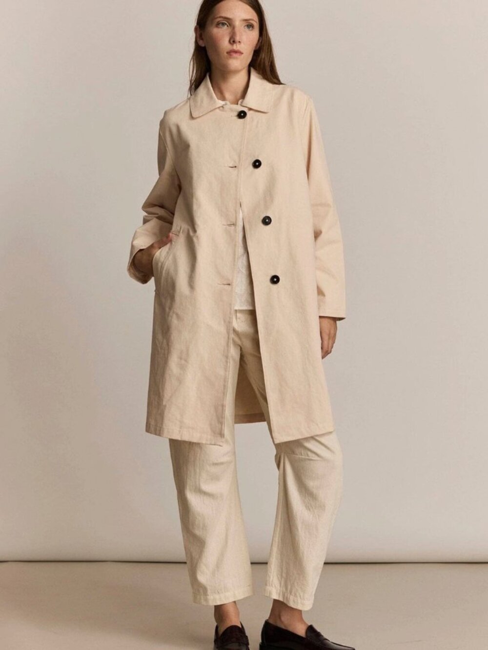 M.PATMOS Trench Sylvie Mackintosh - Alabaster